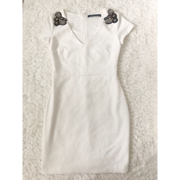 Zara White Mini  Dress - Picture 5 of 6